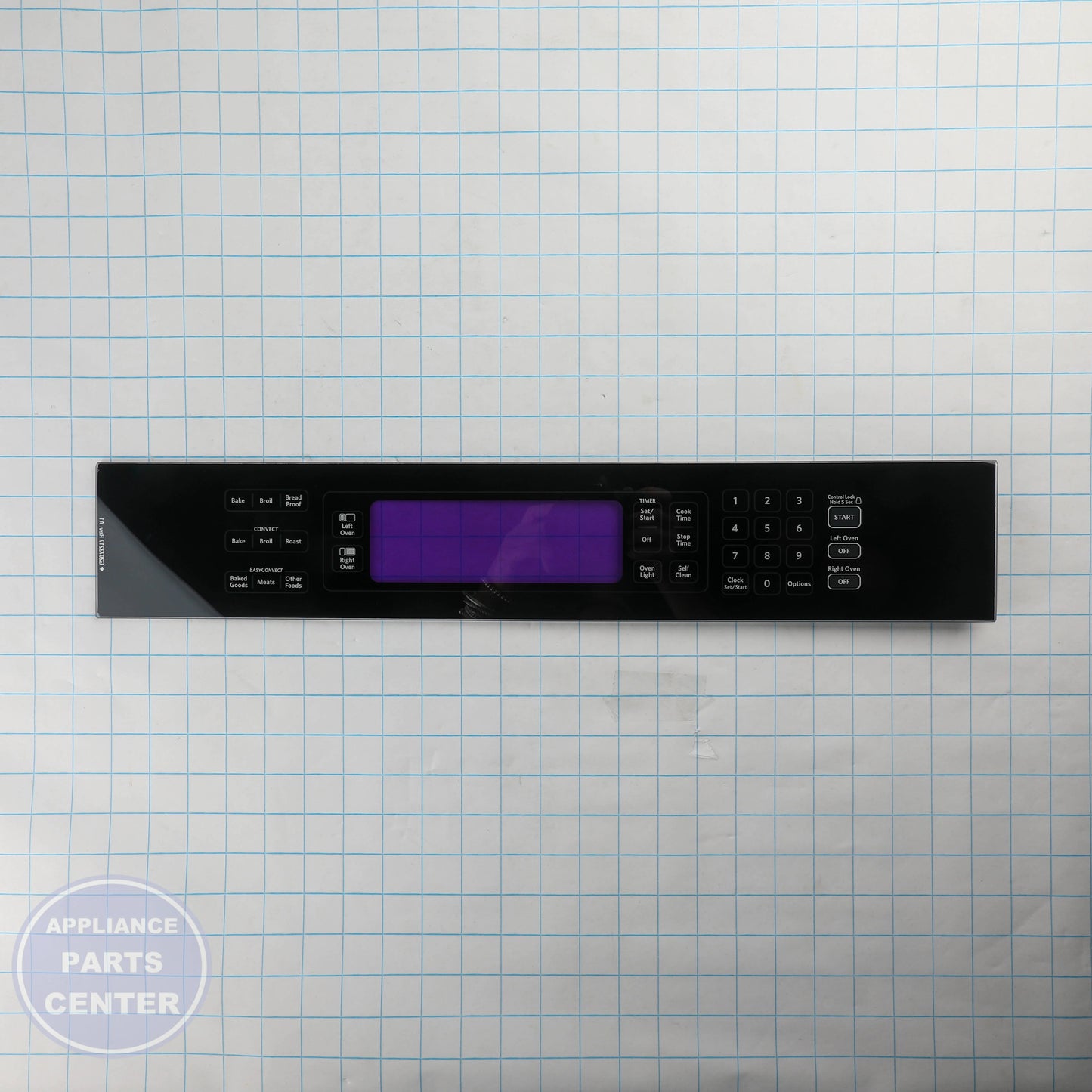 SWTCH-MEMB WPW10116117 - Side view with precise measurements