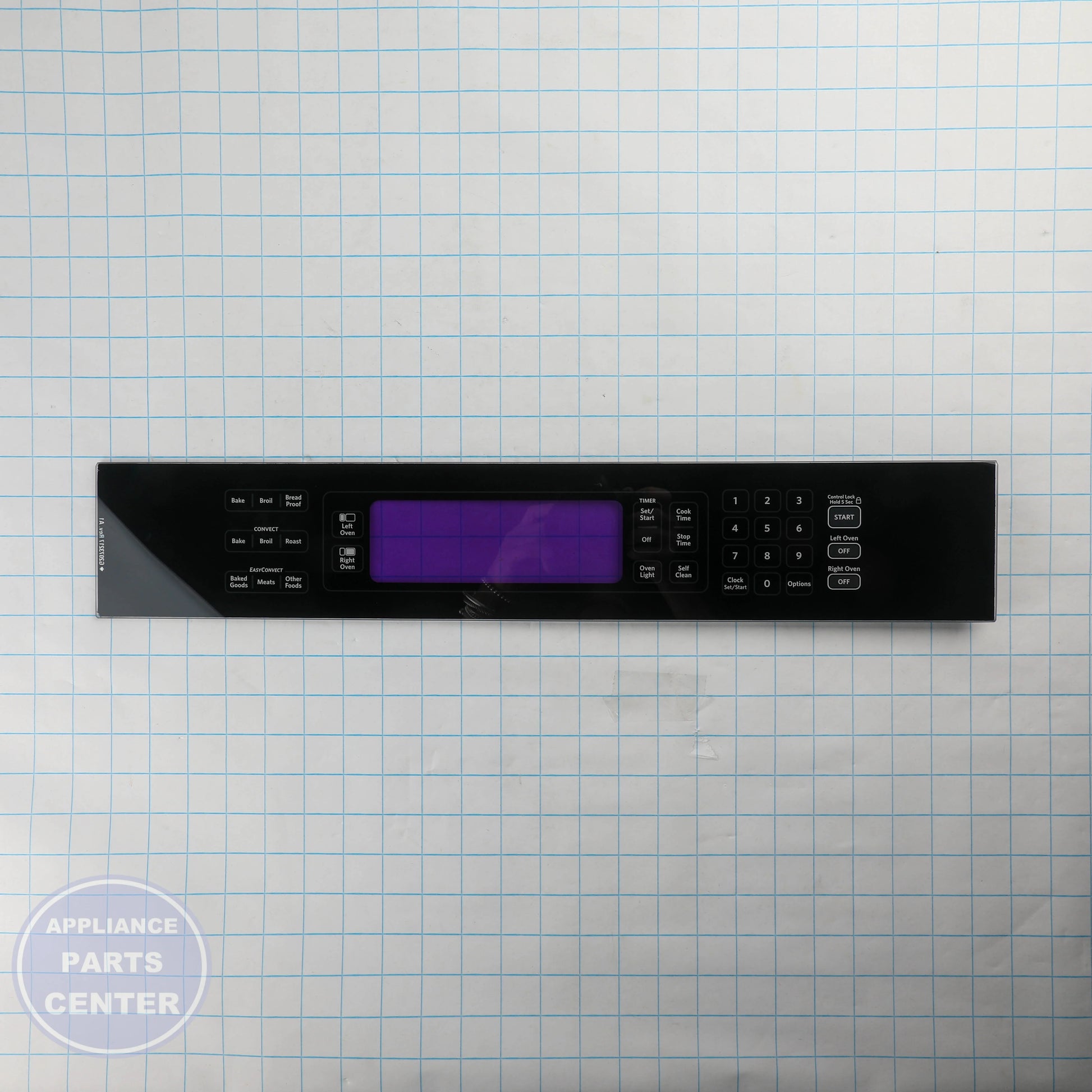 SWTCH-MEMB WPW10116117 - Side view with precise measurements