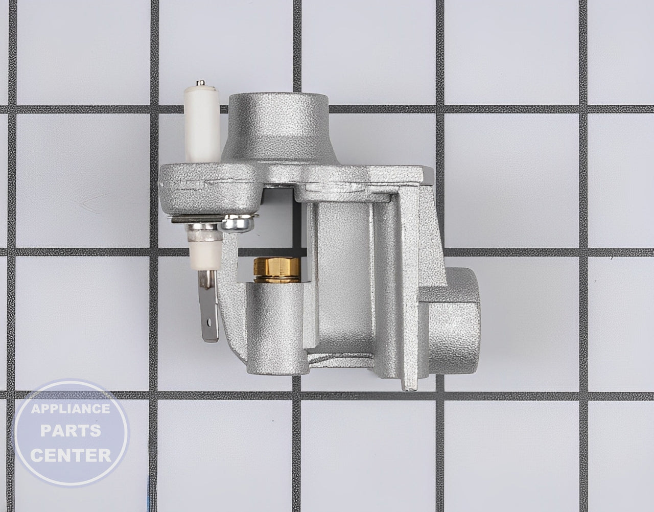 Igniter and Orifice Holder WPW10128448 - Side view with precise measurements