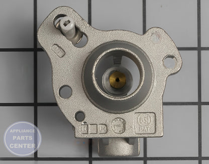 Whirlpool Surface Burner Orifice Holder WPW10128455 - Main view showing secure gas flow for KitchenAid models