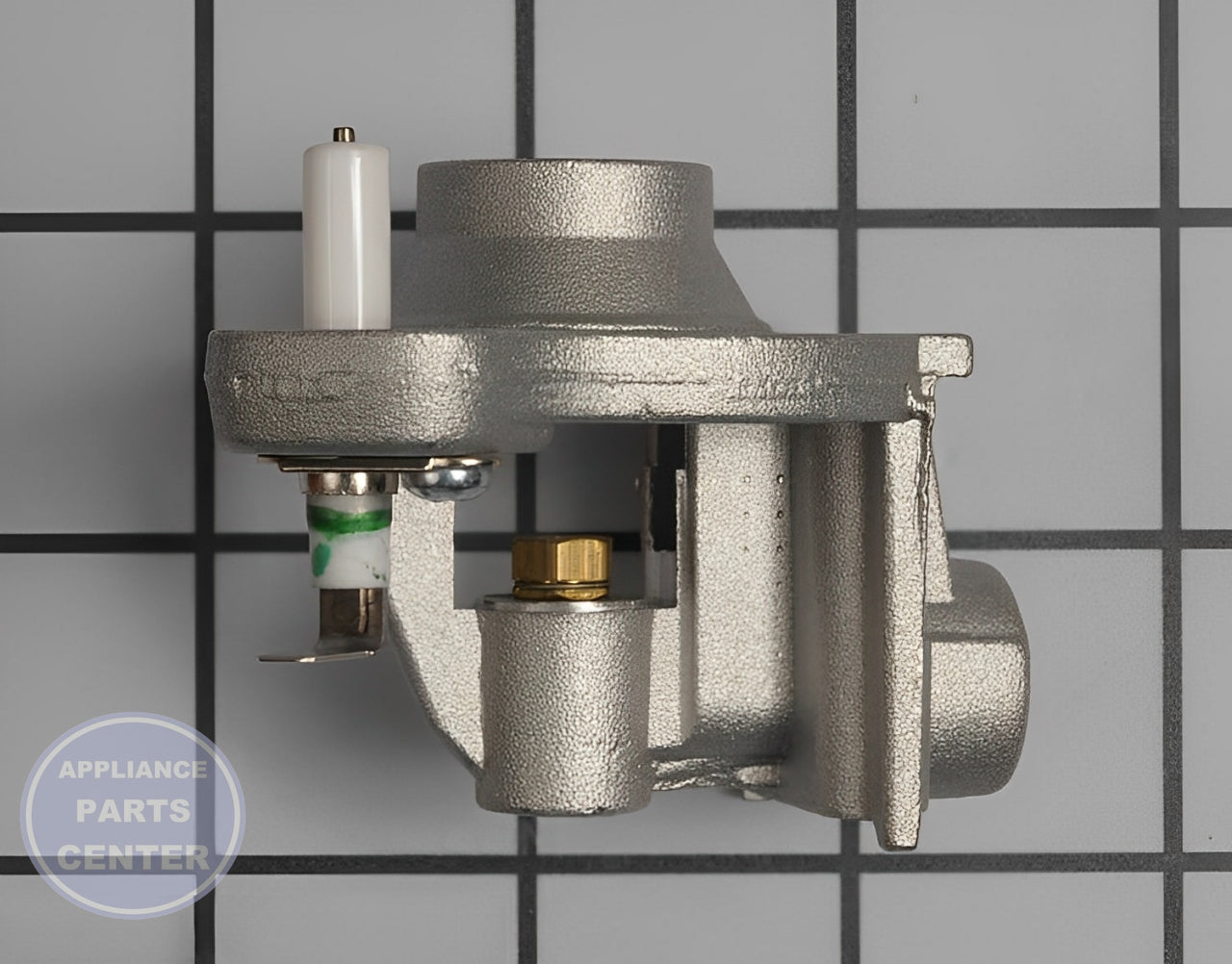 Surface Burner Orifice Holder WPW10128455 - Side view with 2.5 inches diameter