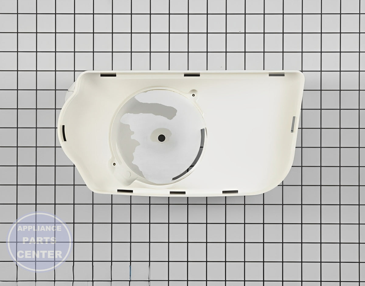 Ice Crusher Housing WPW10130497 - Side view with precise measurements