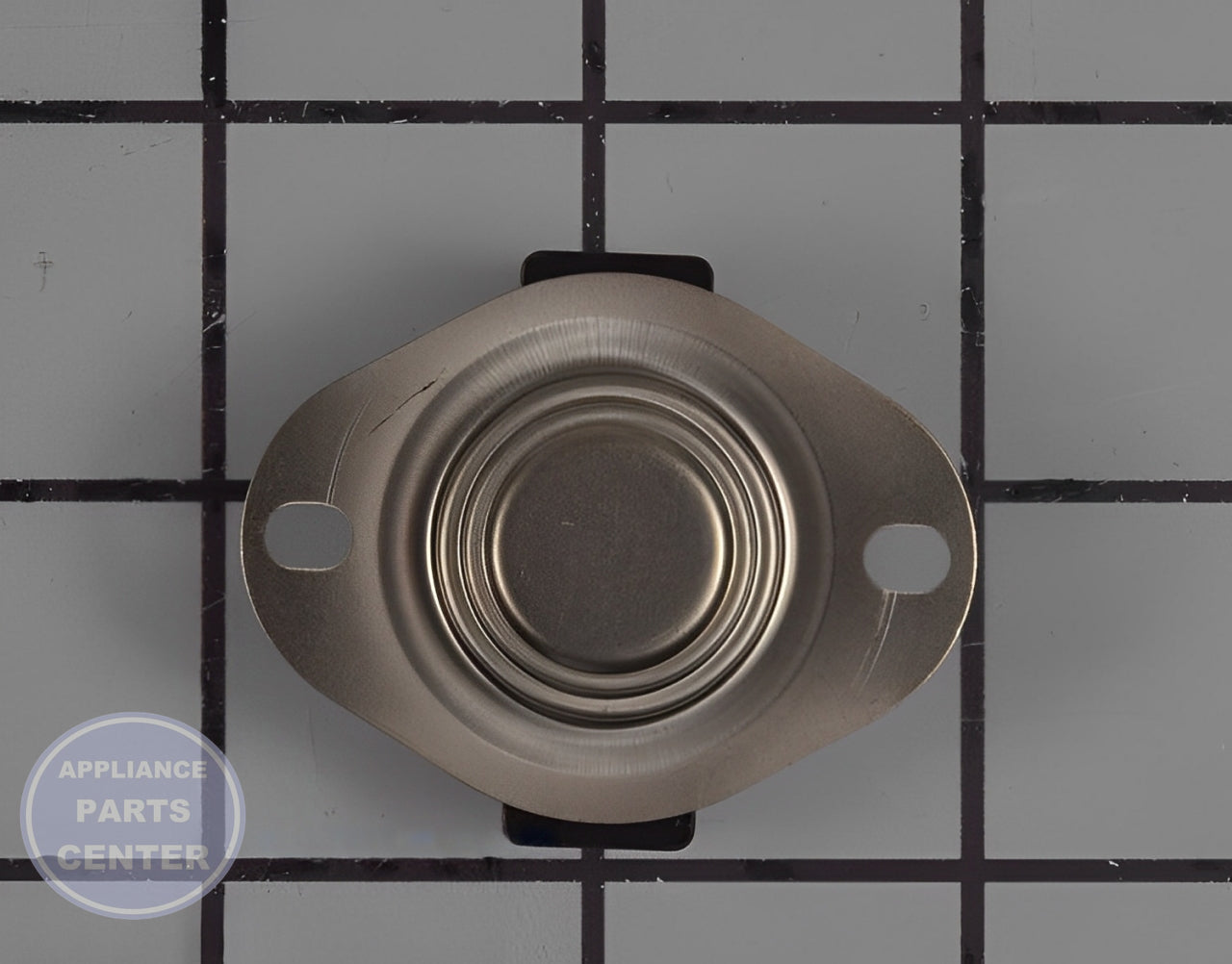 WHIRLPOOL THERMOSTAT WPW10131836 - Side view with precise measurements
