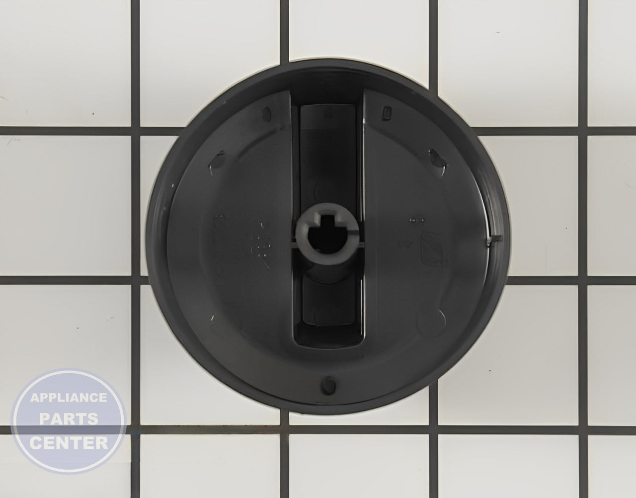 WHIRLPOOL KNOB WPW10134134 - Side view with exact specifications