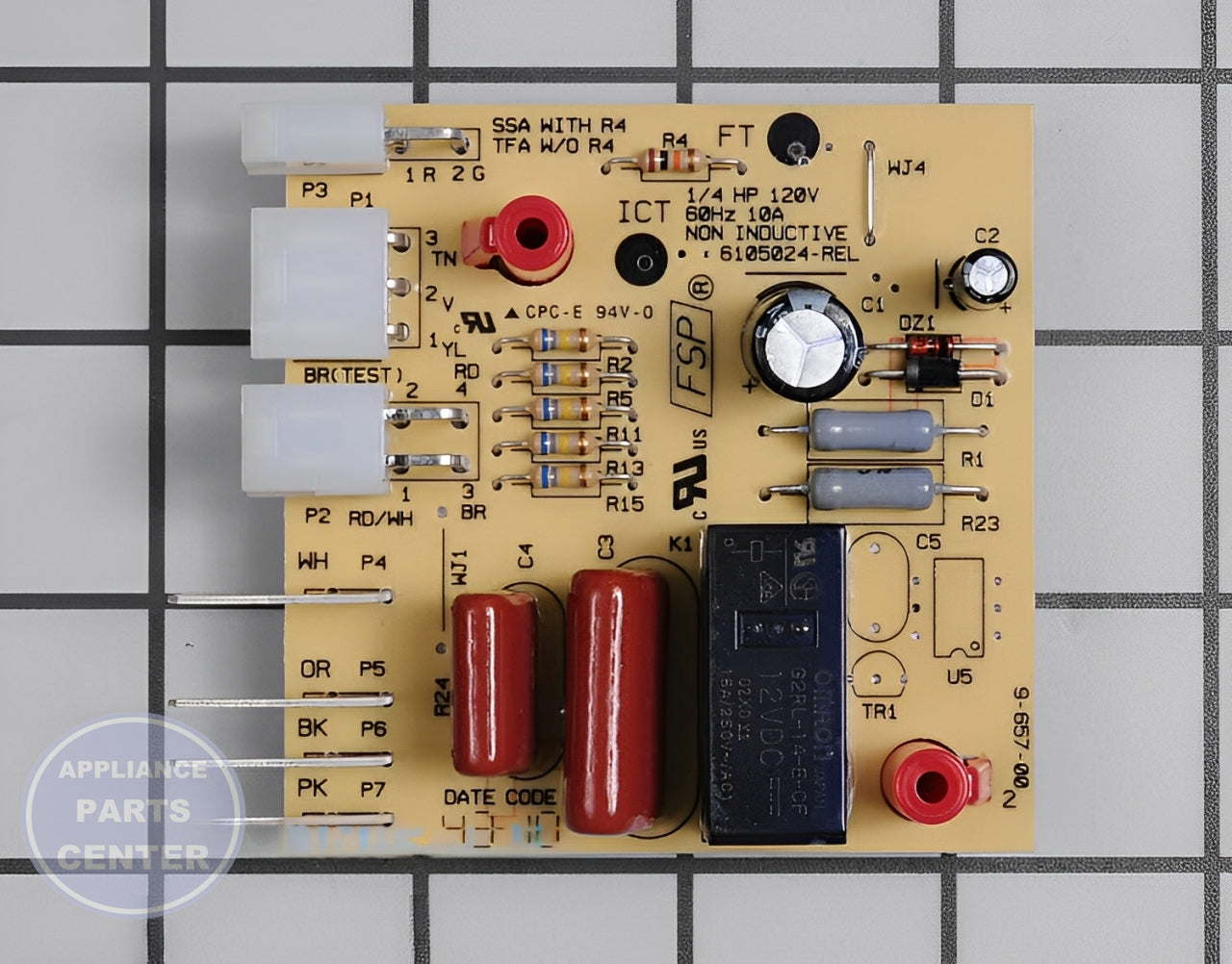 WHIRLPOOL REFRIGERATOR ELECTRONIC CONTROL BOARD WPW10135901 - Main view showing precise control features for select Whirlpool models