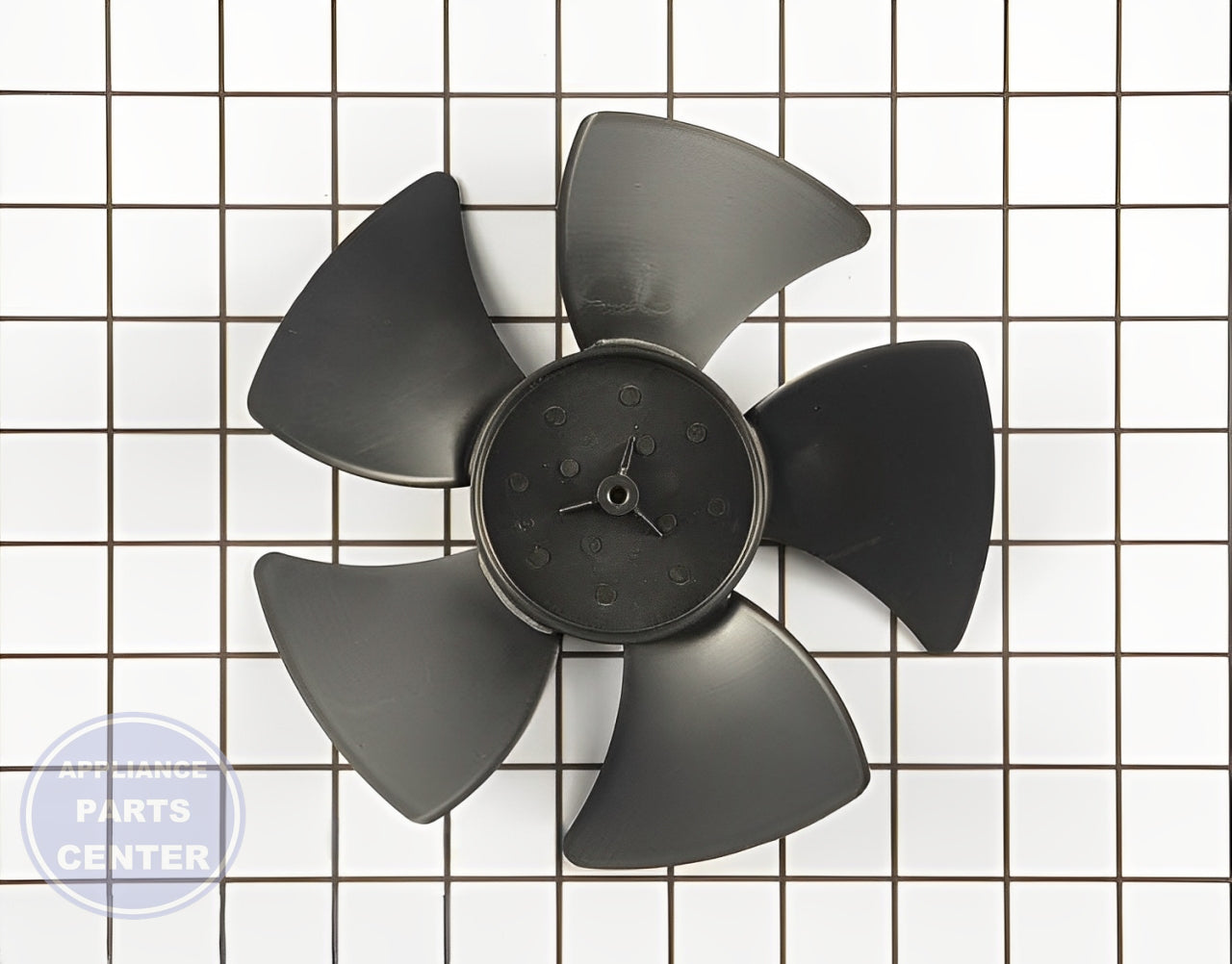WHIRLPOOL REFRIGERATOR CONDENSER FAN BLADE WPW10139483 - Main view showing 40% cooling efficiency for WPL models