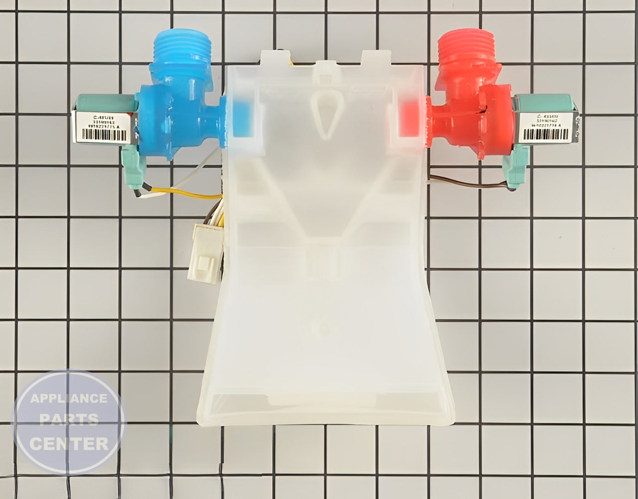 WHIRLPOOL VALVE WPW10140917 - Detailed view of valve and float assembly