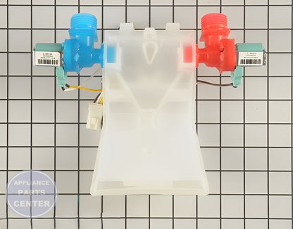 WHIRLPOOL VALVE WPW10140917 - Detailed view of valve and float assembly