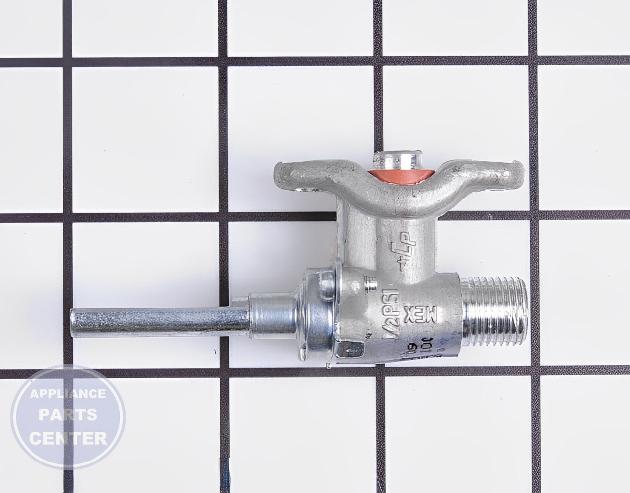 WHIRLPOOL VALVE BURNER WPW10141709 - Main view showing gas flow control for WPL Range/Stove/Oven models