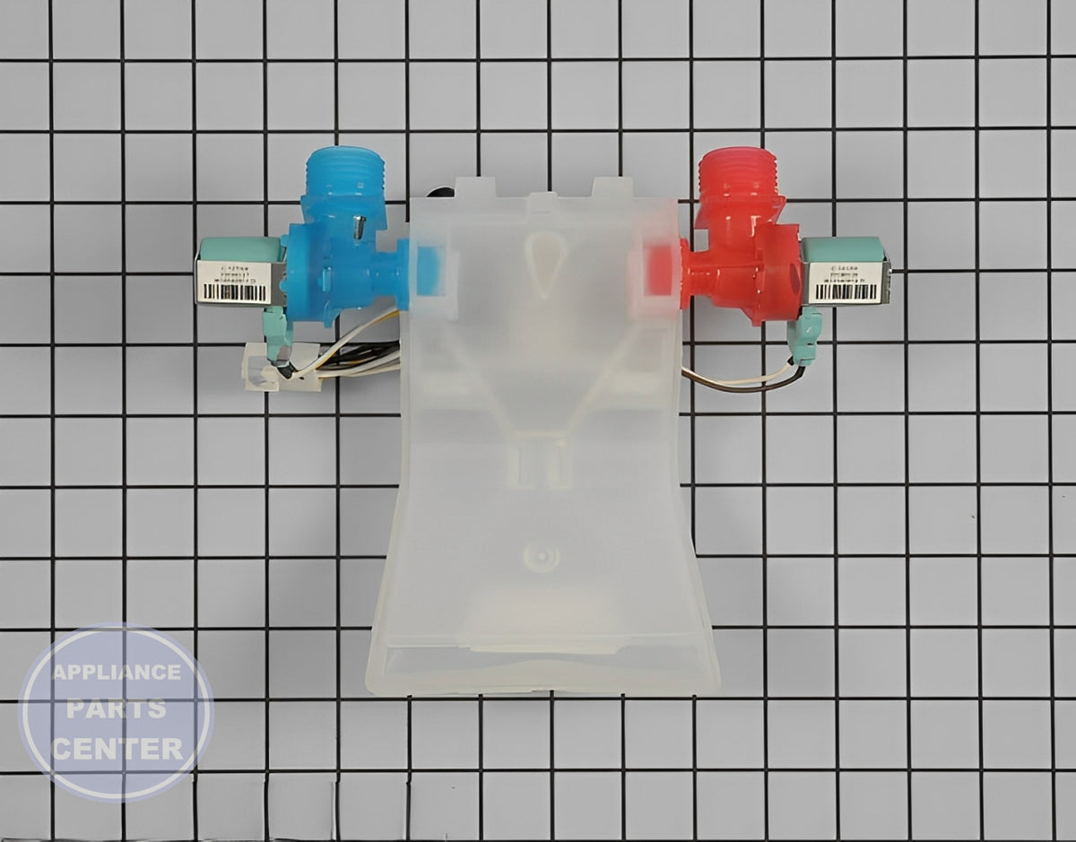 WHIRLPOOL WASHER WATER INLET VALVE WPW10144820 - Detailed view of valve & float assembly