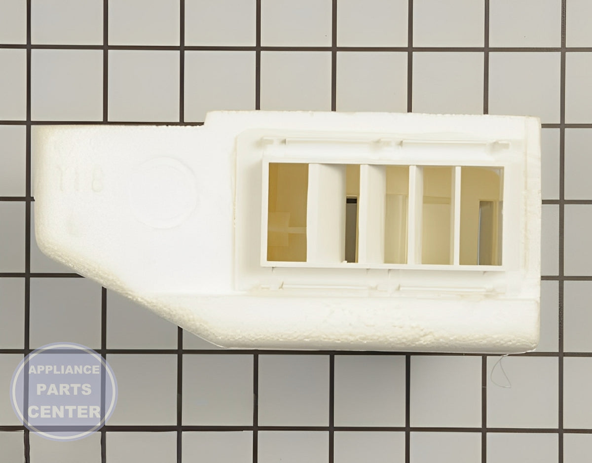 Damper Control Assembly WPW10151375 - Side view with precise thermostat specifications
