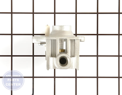 WHIRLPOOL ORIFICE HOLDER WPW10155784 - Side view with precise gas control specs
