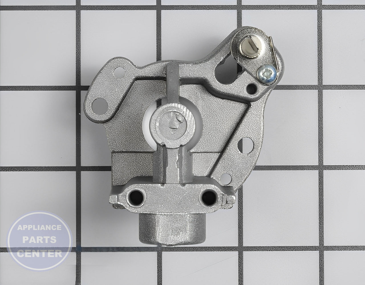 WHIRLPOOL Surface Burner Orifice Holder WPW10155786 - Detailed view of control valve interface