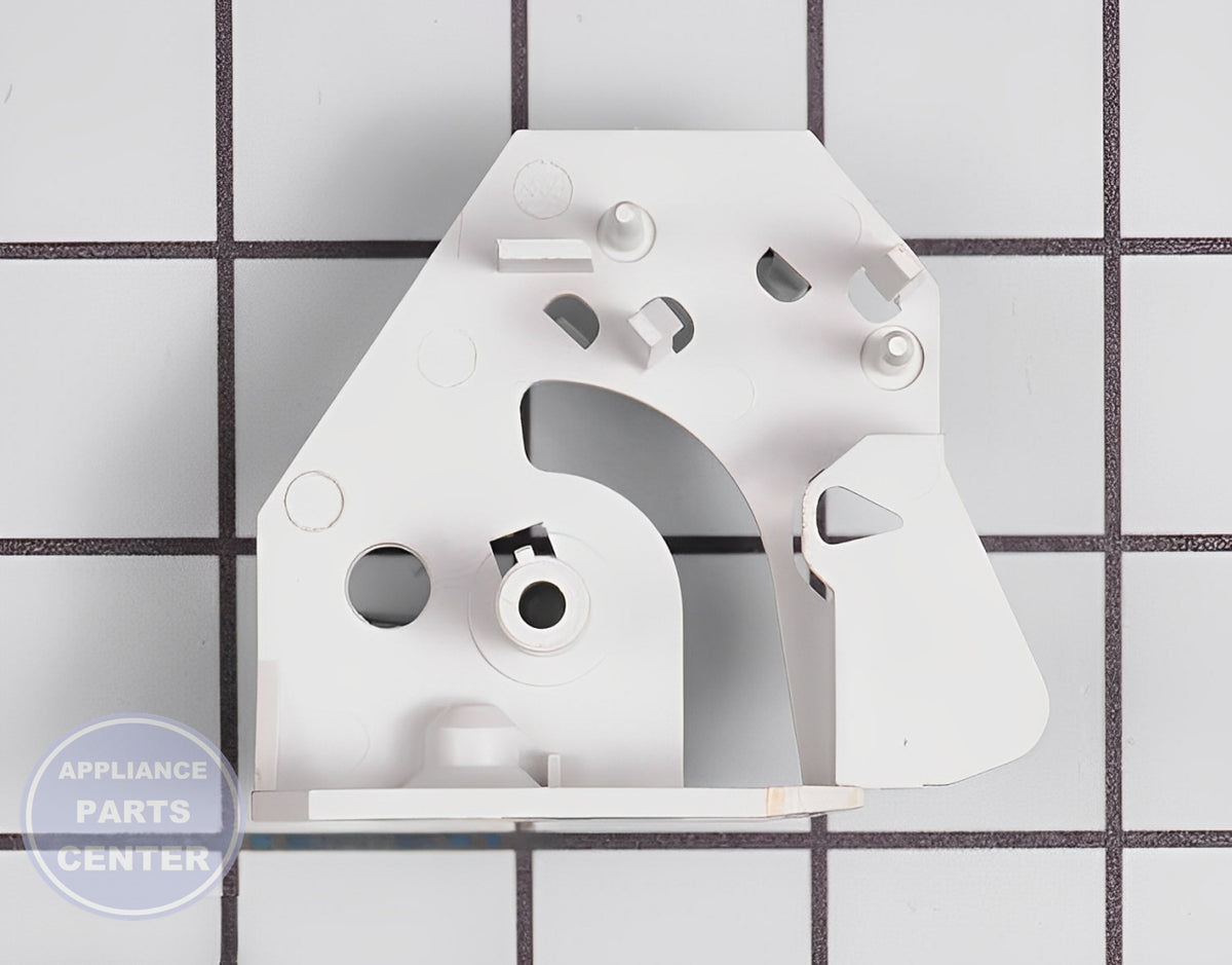 WHIRLPOOL MICROWAVE BOTTOM INTERLOCK SUPPORT WPW10156813 - Detailed view of durable latch mechanism