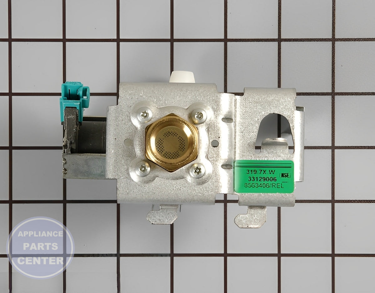 WHIRLPOOL DISHWASHER INLET VALVE WPW10158389 - Detailed view of valve & float assembly