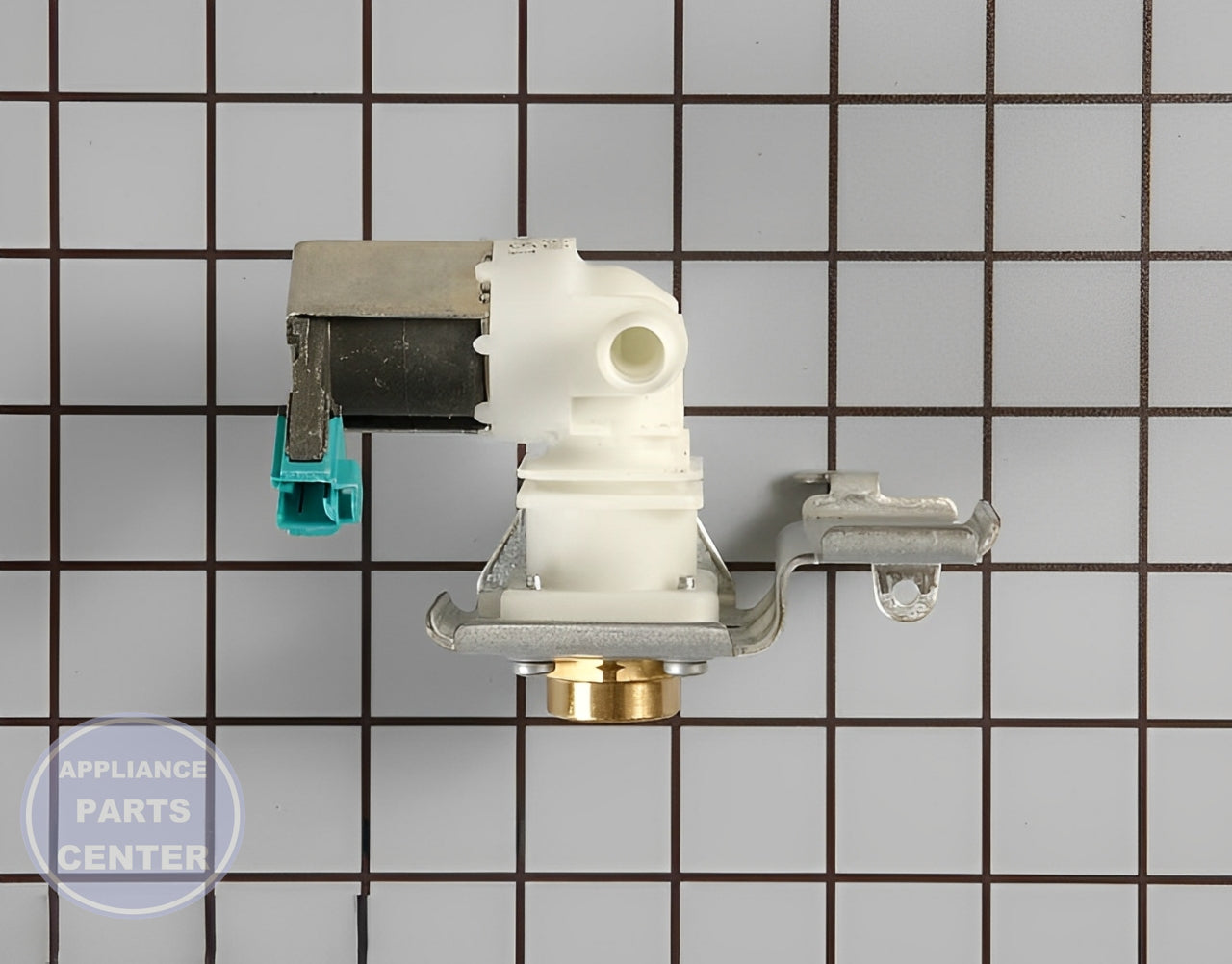 WHIRLPOOL DISHWASHER INLET VALVE WPW10158389 - Side view with water flow specs
