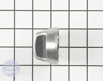 WHIRLPOOL COOKTOP STAINLESS STEEL ELEMENT KNOB - Detailed view of high-quality knob construction