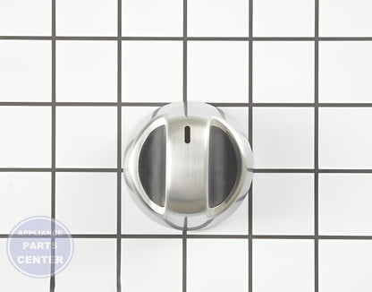 WHIRLPOOL COOKTOP STAINLESS STEEL ELEMENT KNOB - Main view showing precise control for WPL Range/Stove/Oven