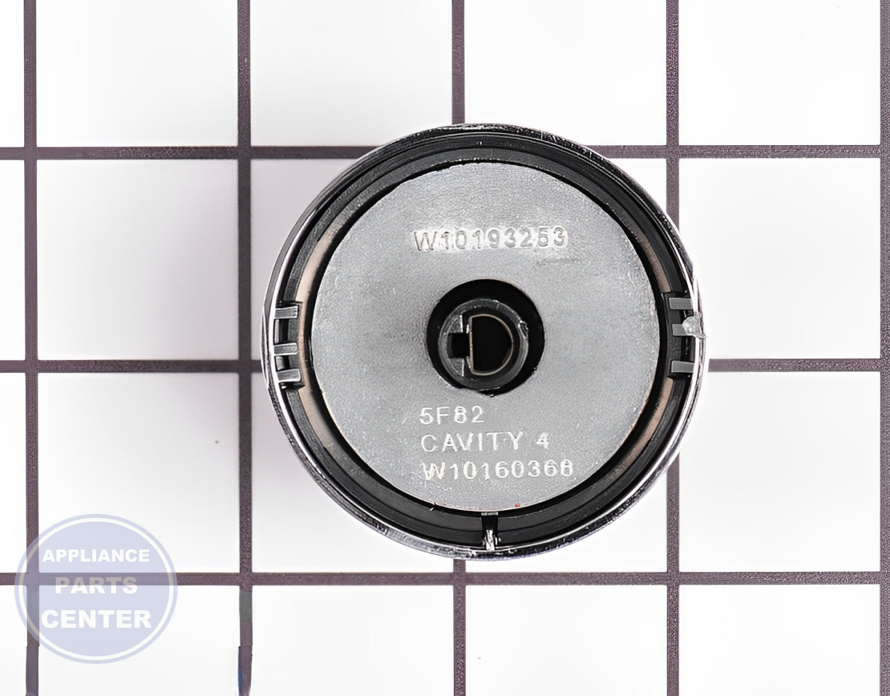 Oven Control Knob WPW10160375 - Side view with precise measurements