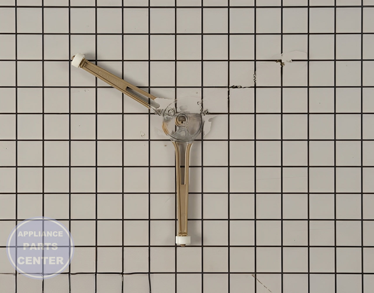 Glass Tray Support WPW10160542 - Detailed view of support roller and coupler