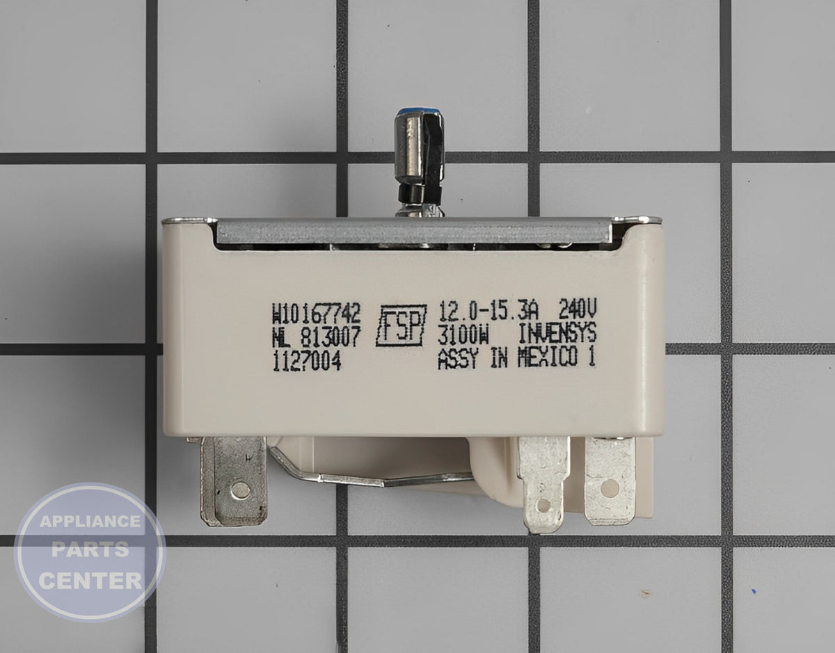WHIRLPOOL RANGE SURFACE BURNER ELEMENT SWITCH WPW10167742 - Main view showing precise cooking control for Whirlpool models