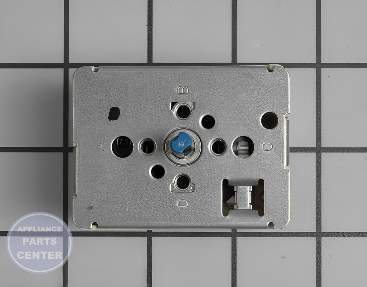 WHIRLPOOL RANGE SURFACE BURNER ELEMENT SWITCH WPW10167742 - Side view with compatibility details