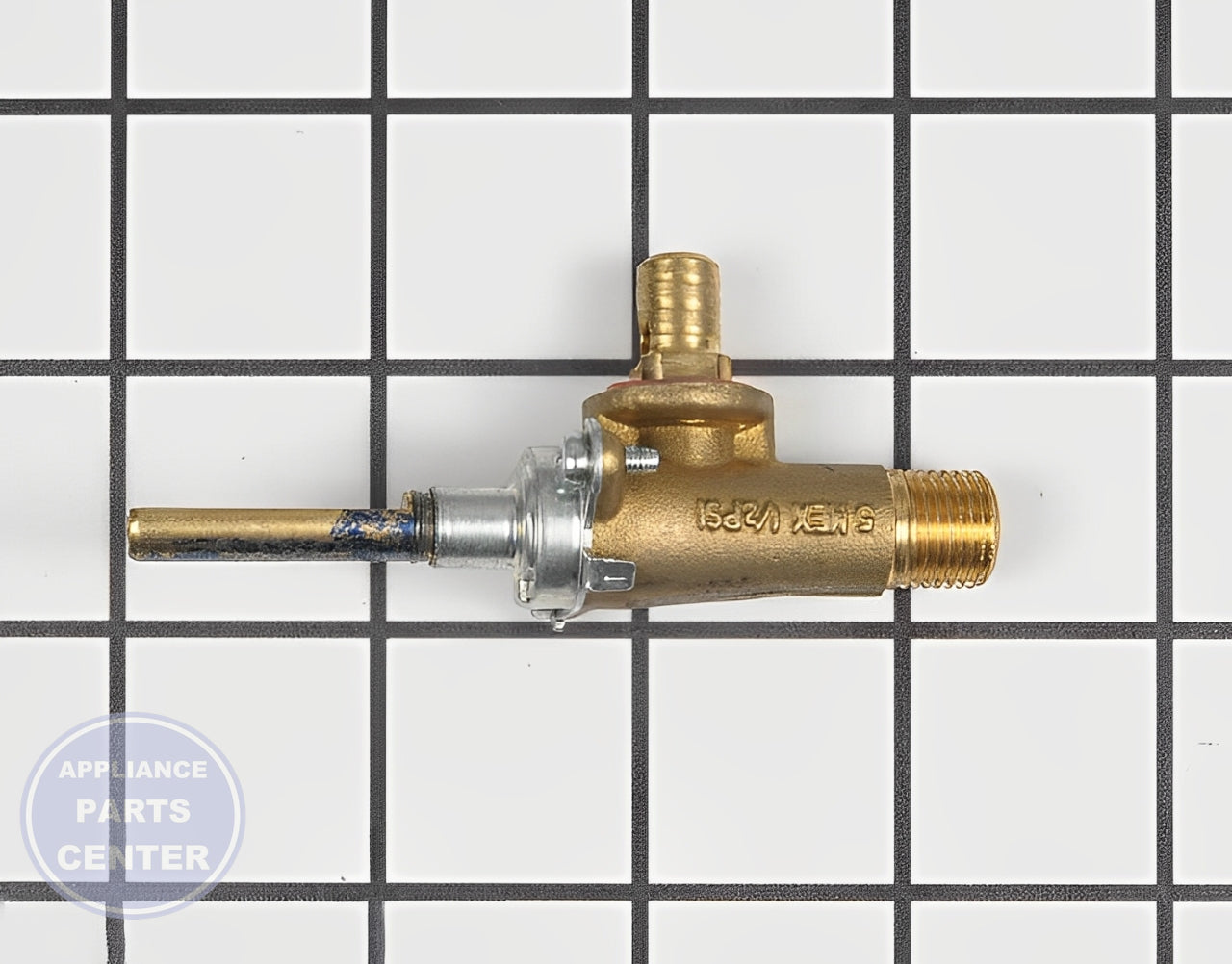 [Brand] WHIRLPOOL VALVE BURNER WPW10170204 - Detailed view of precise gas regulation details
