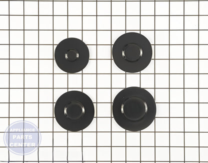 WHIRLPOOL BURNER CAP WPW10170554 - Main view showing precise gas flow for WPL Range/Stove/Oven models