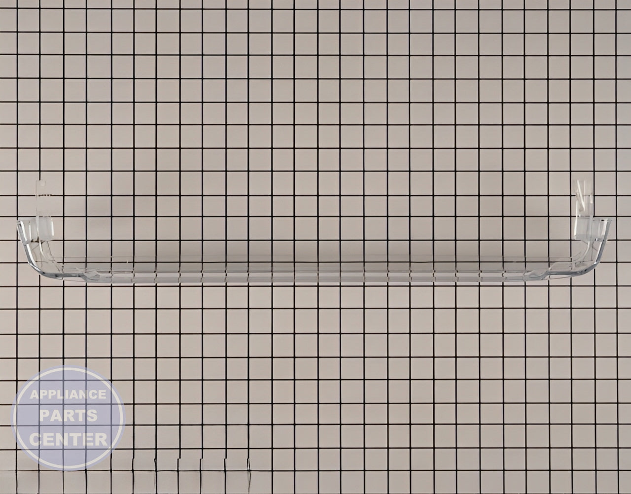 WHIRLPOOL REFRIGERATOR DOOR TRIM WPW10172187 - Detailed view of sturdy shelf and shelf support