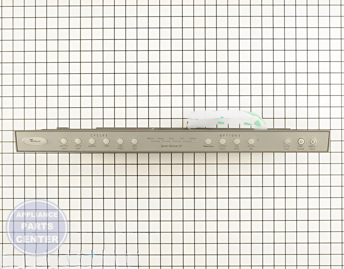Whirlpool Dishwasher Control Panel WPW10175241 - Main view showing touchpad for specific models