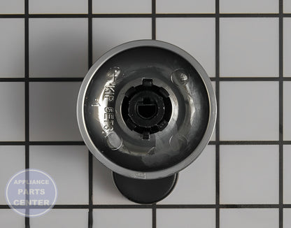 WHIRLPOOL BURNER KNOB WPW10175695 - Side view with precise measurements