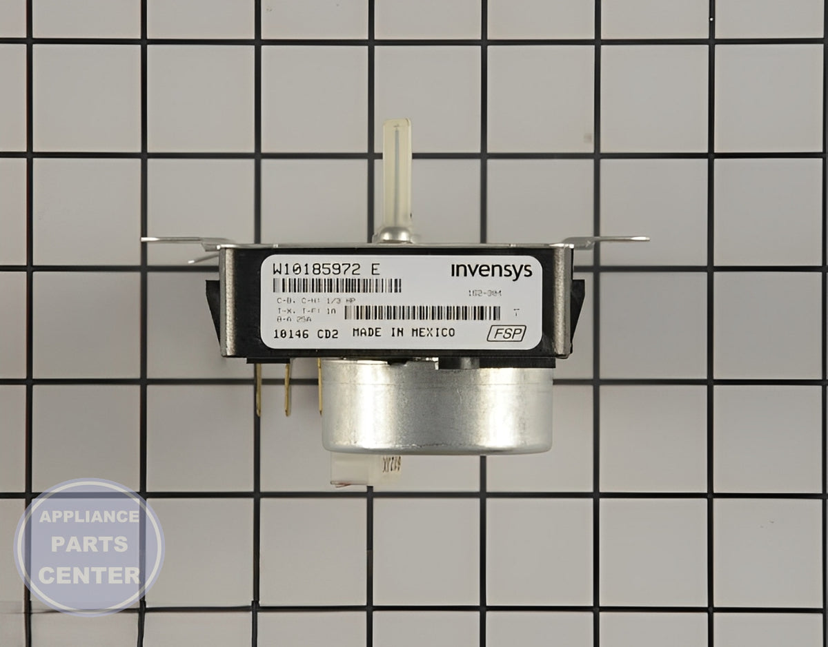 Whirlpool Timer Assembly WPW10185972 - Installation in WPL Dryer showing key mounting points