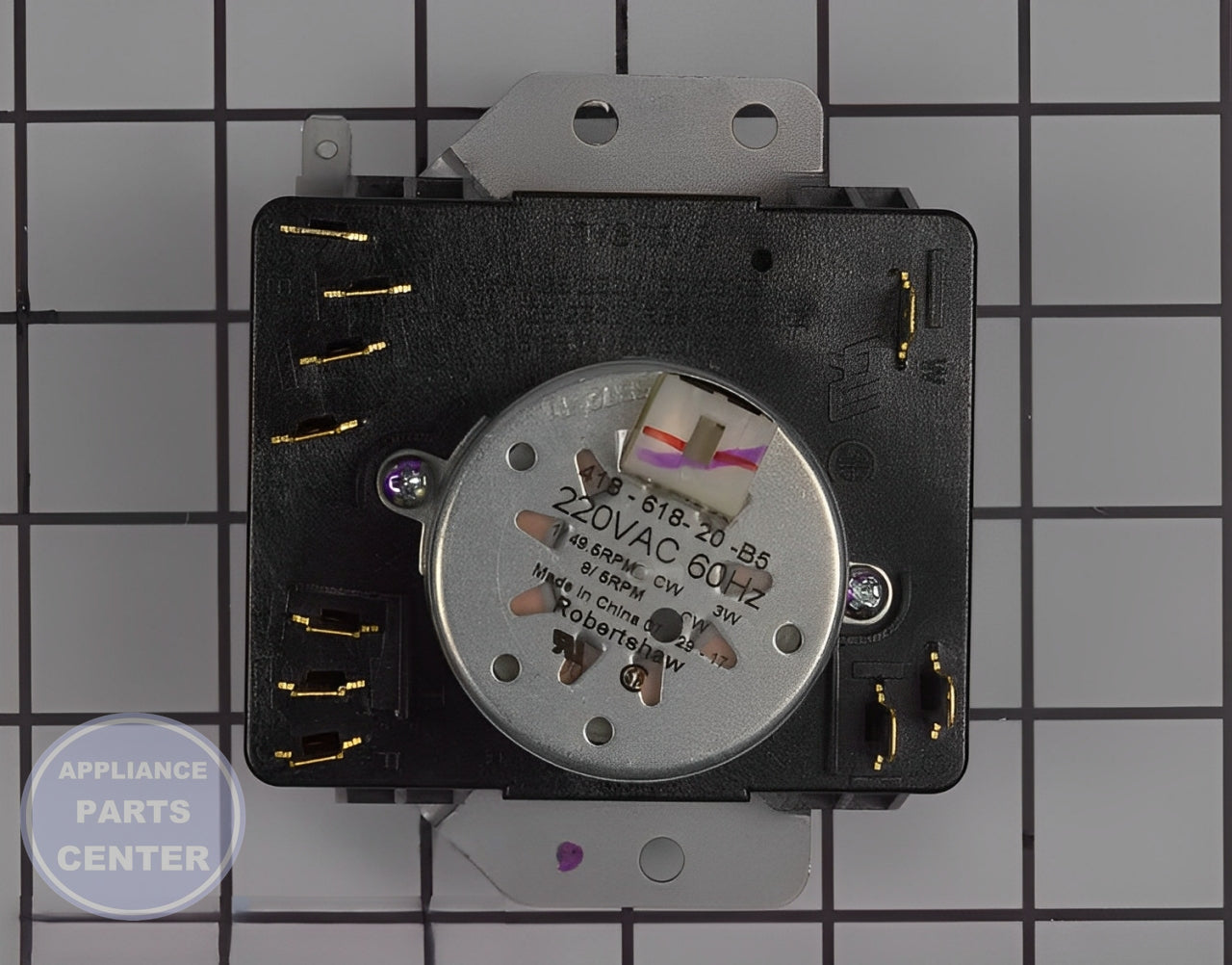 WHIRLPOOL TIMER WPW10185982 - Installation in WPL Dryer showing mounting points