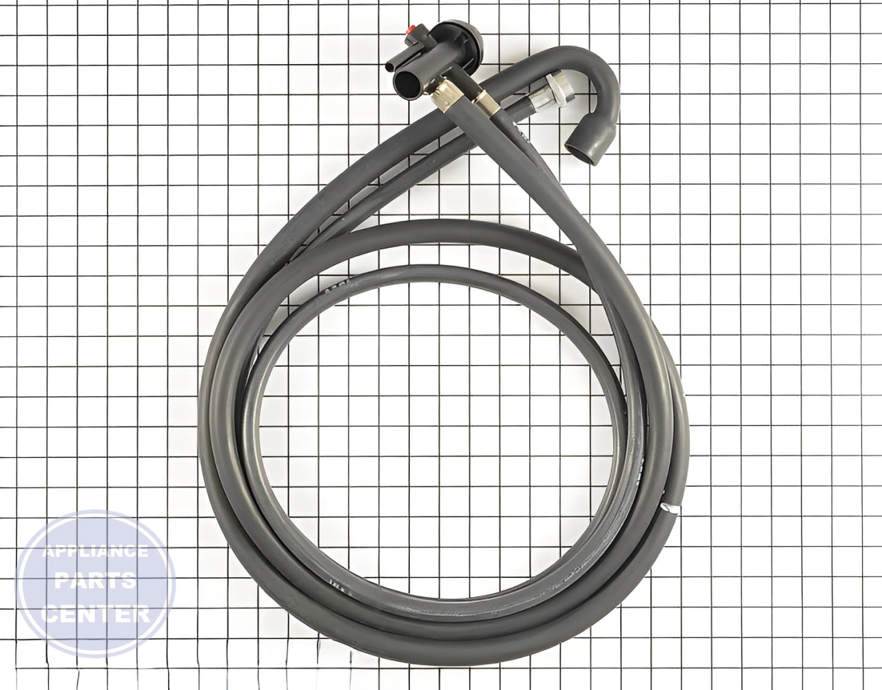 Maytag Drain and Fill Hose Assembly WPW10187809 - Main view showing leak-proof design for multiple models