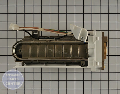 Whirlpool Refrigerator Ice Maker Assembly WPW10190965 - Detailed view of high-quality ice cube production