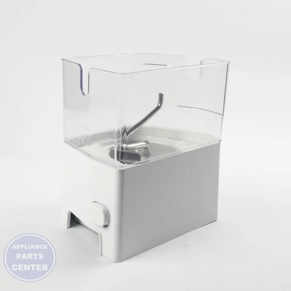 ICE-CONTNR WPW10191430 - Side view with 20 lbs ice capacity specs