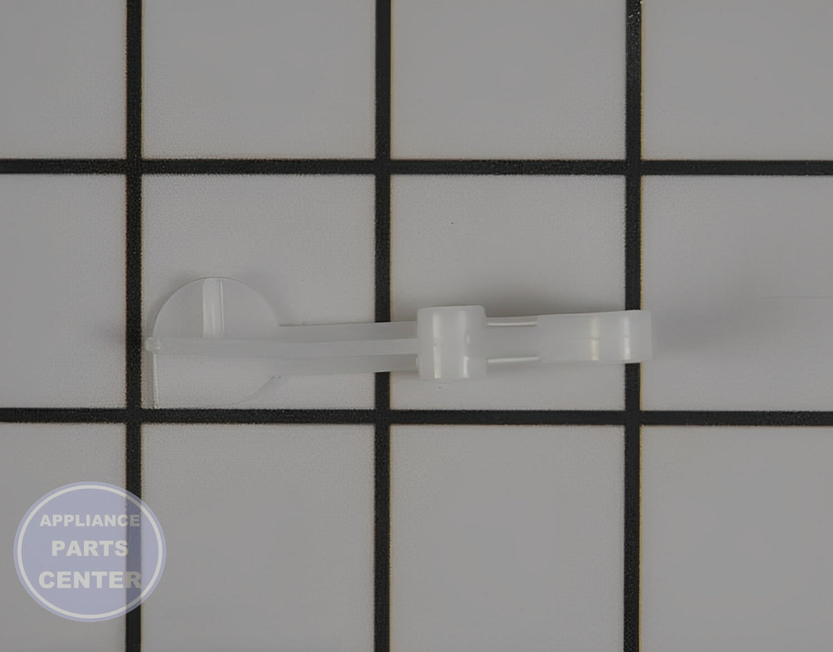 WHIRLPOOL LEVER WPW10195037 - Detailed view of durable latch mechanism
