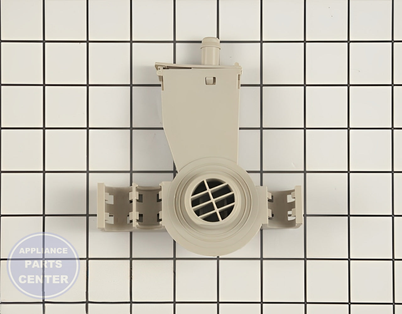 WHIRLPOOL WATER INLET VALVE WPW10195536 - Main view showing water flow control for WPL Dishwashers