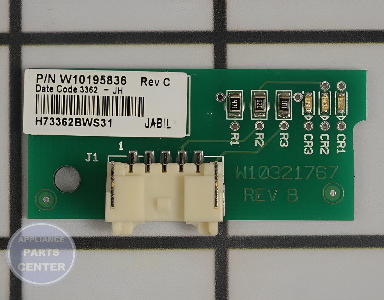 LIGHT-IND WPW10195836 - Detailed view of lighting specifications