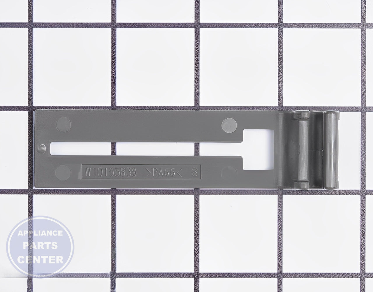 WHIRLPOOL DISHWASHER RACK ADJUSTER WPW10195839 - Main view showing weight capacity for W10195839 model