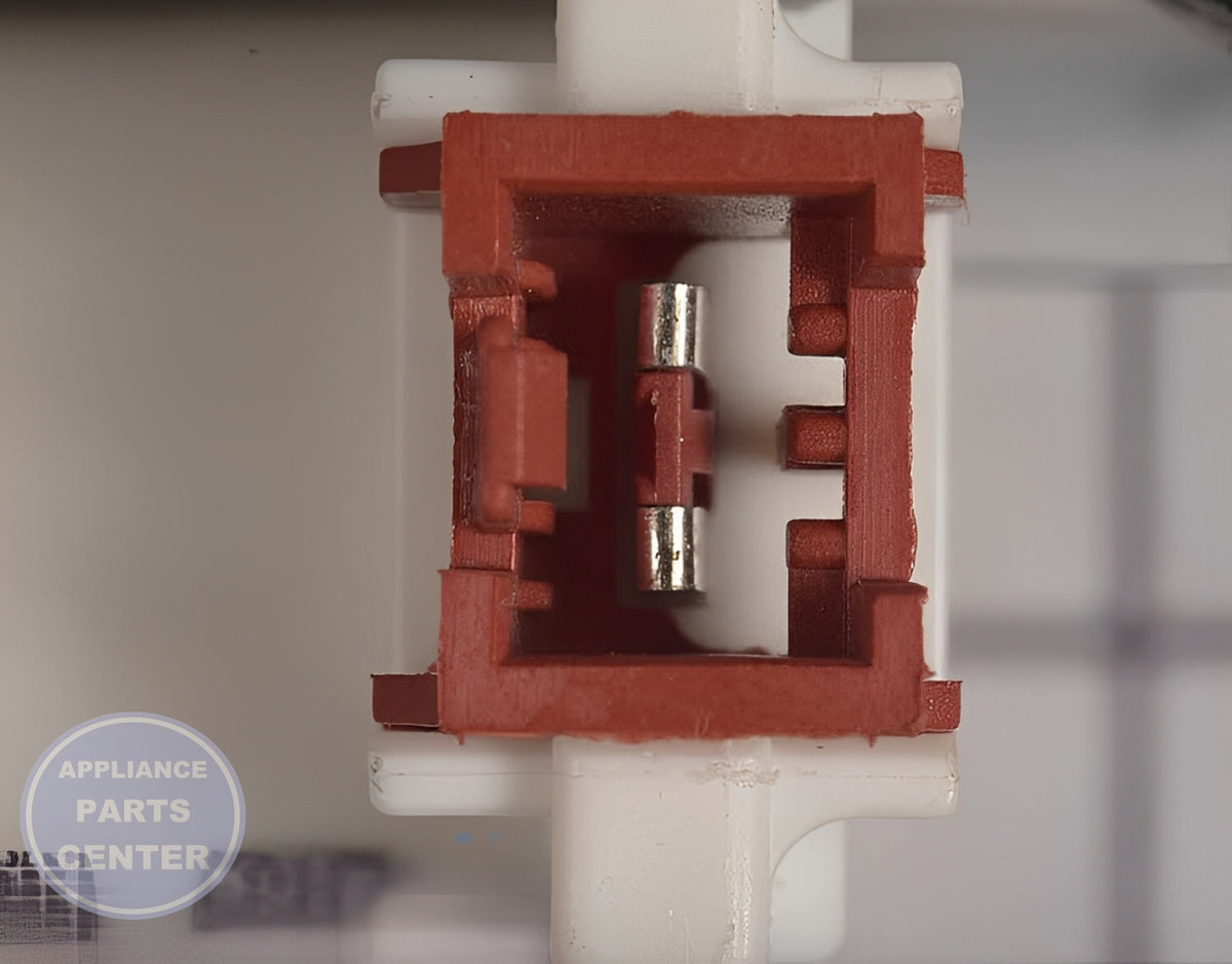 WHIRLPOOL DISHWASHER DETERGENT DISPENSER WPW10199696 - Detailed view of durable dispenser mechanism