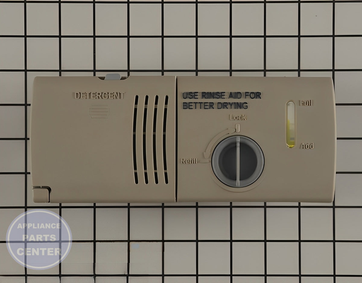 WHIRLPOOL DISHWASHER DETERGENT DISPENSER WPW10199696 - Main view showing precise detergent release for various models