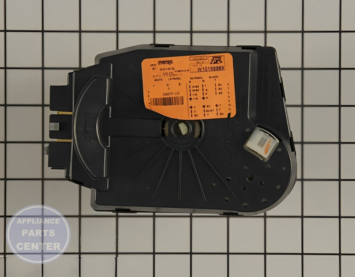 WHIRLPOOL TIMER WPW10199989 - Main view showing Circuit Board & Timer for WPL Washing Machine