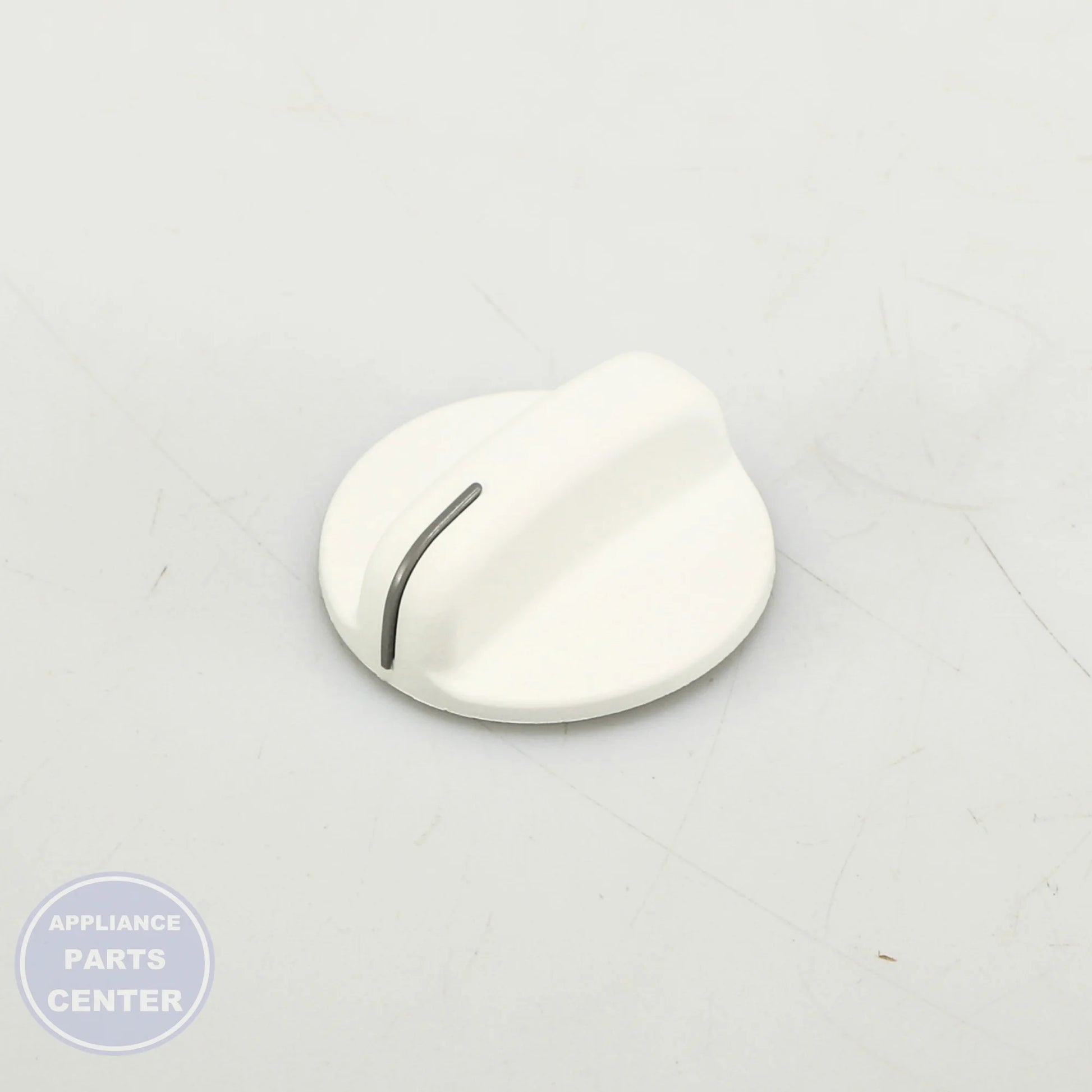 KNOB WPW10203524 - Side view with precise measurements and specs