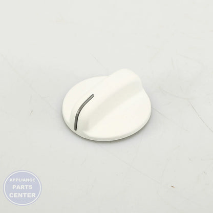 KNOB WPW10203524 - Side view with precise measurements and specs