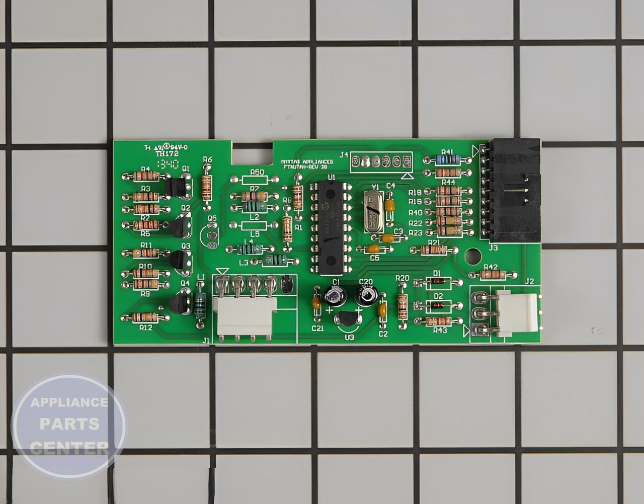 Control Board WPW10204681 - Side view with precise measurements