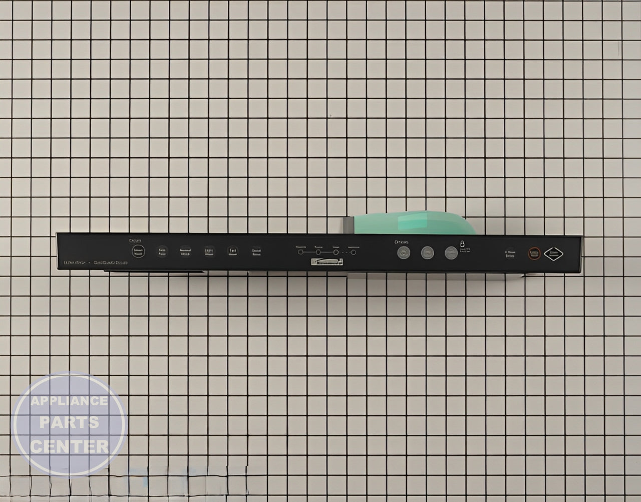 Touchpad and Control Panel WPW10205855 - Side view with industry-standard measurements