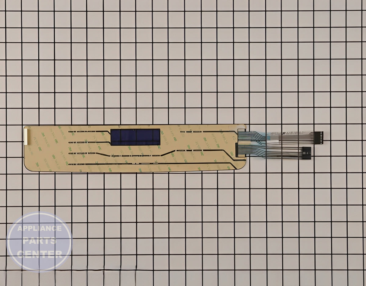 WHIRLPOOL MEMBRANE SWITCH WPW10207928 - Detailed view of high-quality touchpad with long-lasting functionality