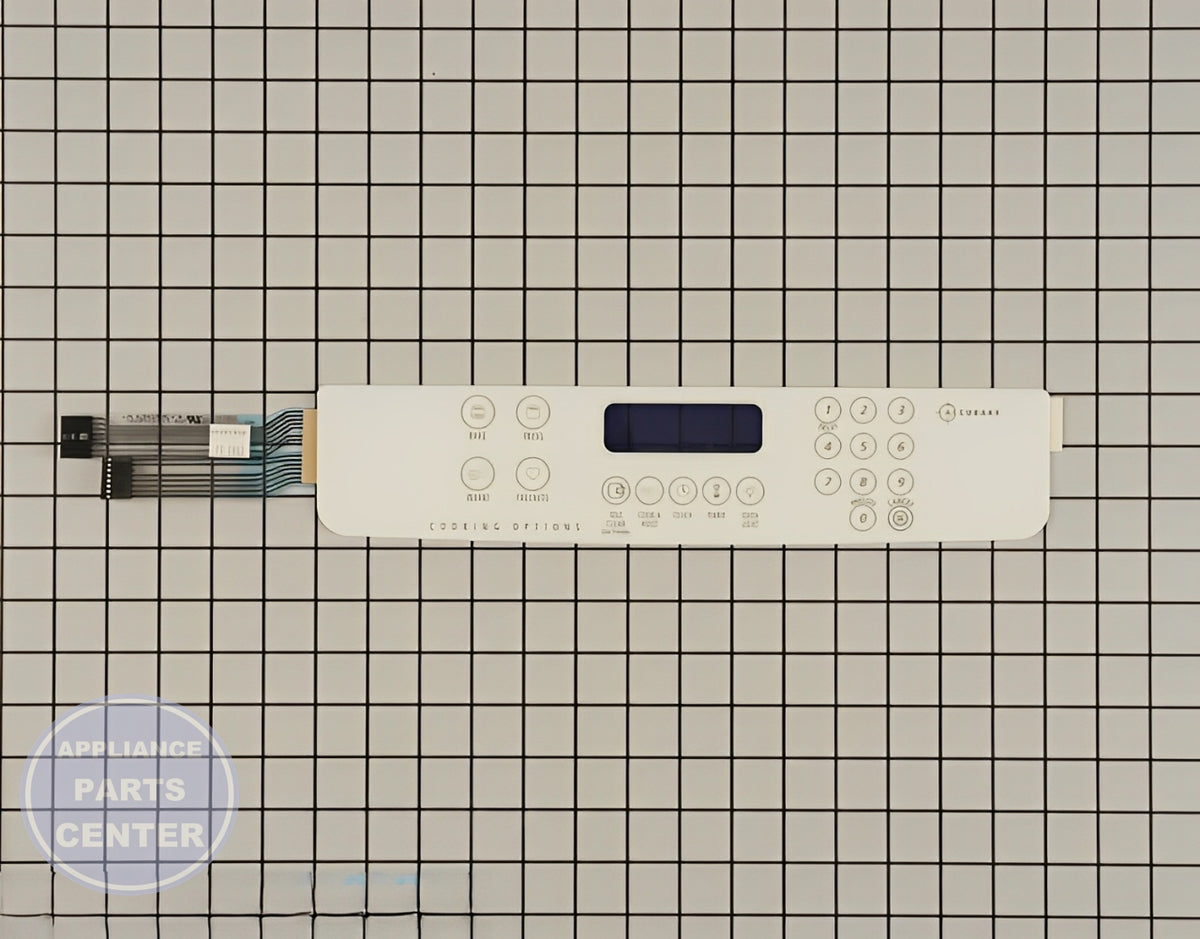 WHIRLPOOL MEMBRANE SWITCH WPW10207930 - Main view showing touchpad for WPL Range/Stove/Oven