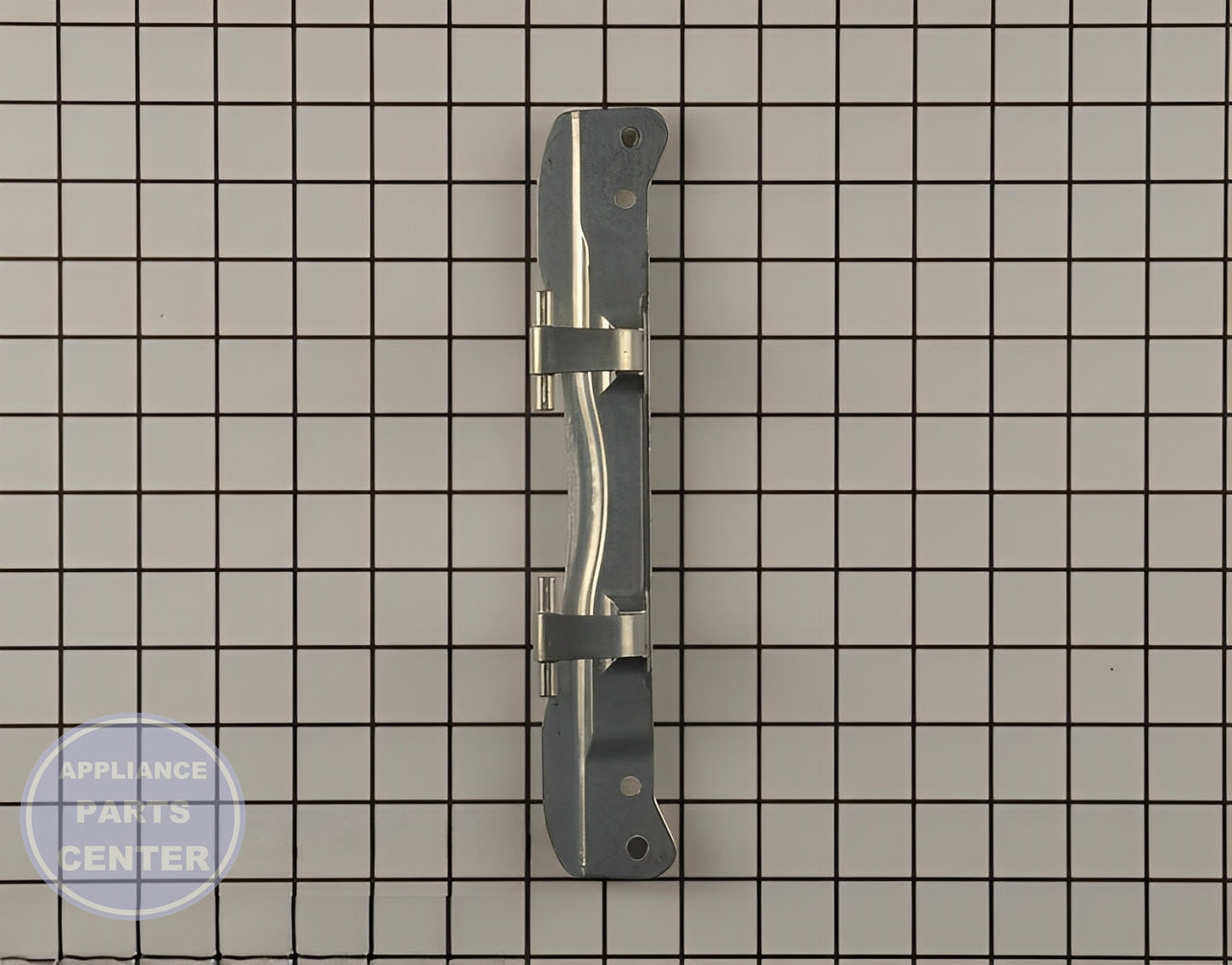 Whirlpool Washer Dryer Door Hinge WPW10208415 - Main view showing heavy-duty construction for Whirlpool XYZ and ABC series